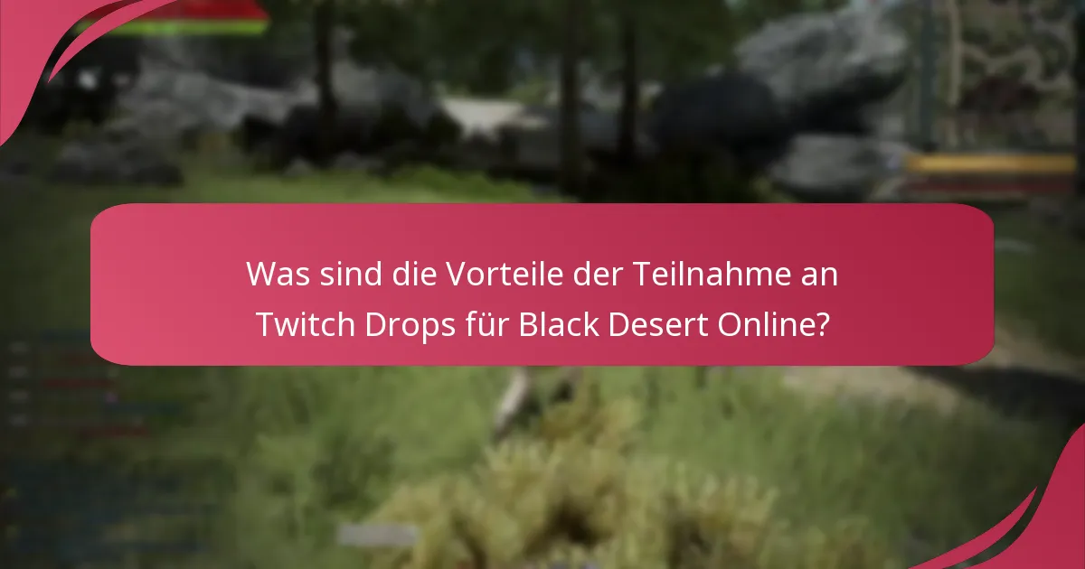 Wie können Spieler an den Twitch Drops von Black Desert Online teilnehmen?
