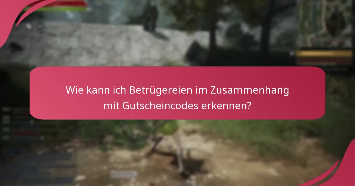 Wie kann ich Betrügereien im Zusammenhang mit Gutscheincodes erkennen?